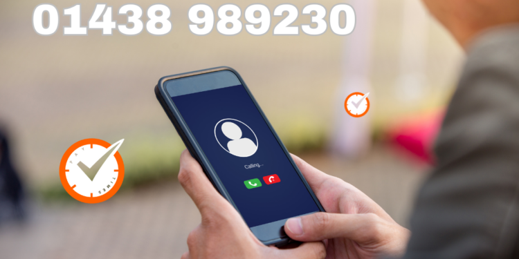 Call 01438 989230 – Quick & Easy Help!