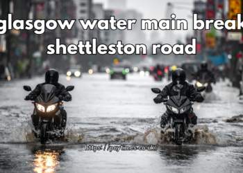 glasgow water main break shettleston road